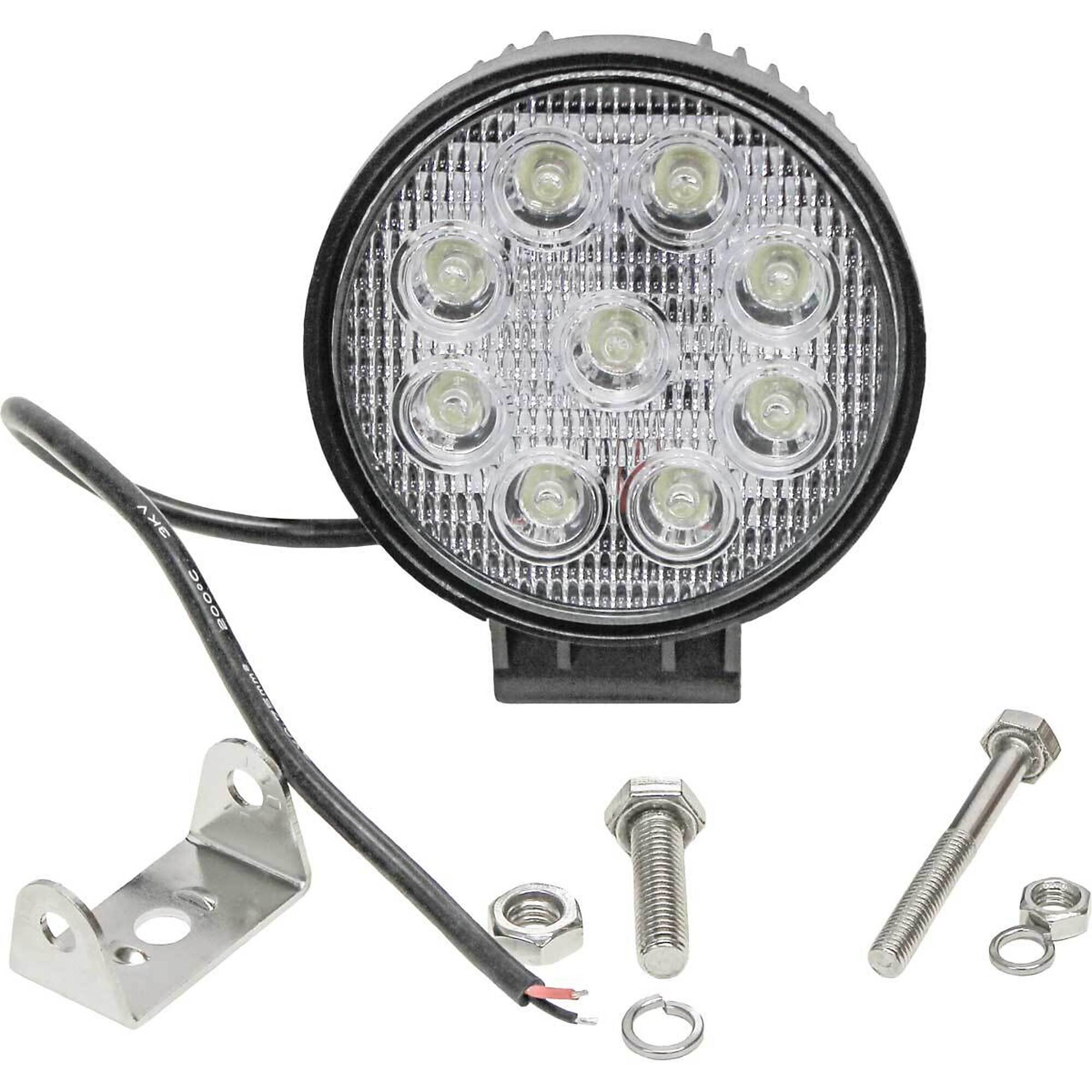 Tiger Lights Round Spot Light - 4.25in. Dia., LED, 1400 Lumens, Clear Lens, 27 Watts, Model# TL100R